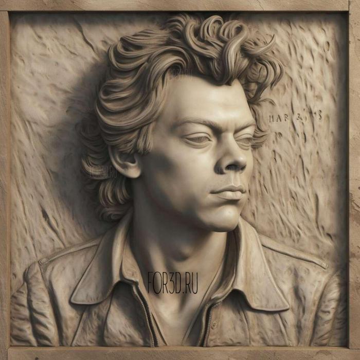Harry Styles 2 stl model for CNC